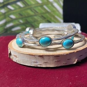 West & Co Turquoise Bangles 💙🤍✨